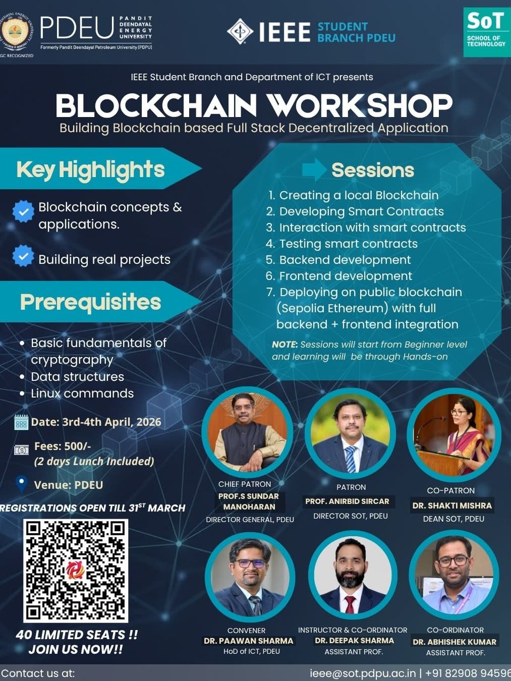 Blockchain Workshop – Full Stack Development of Decentralised Applications